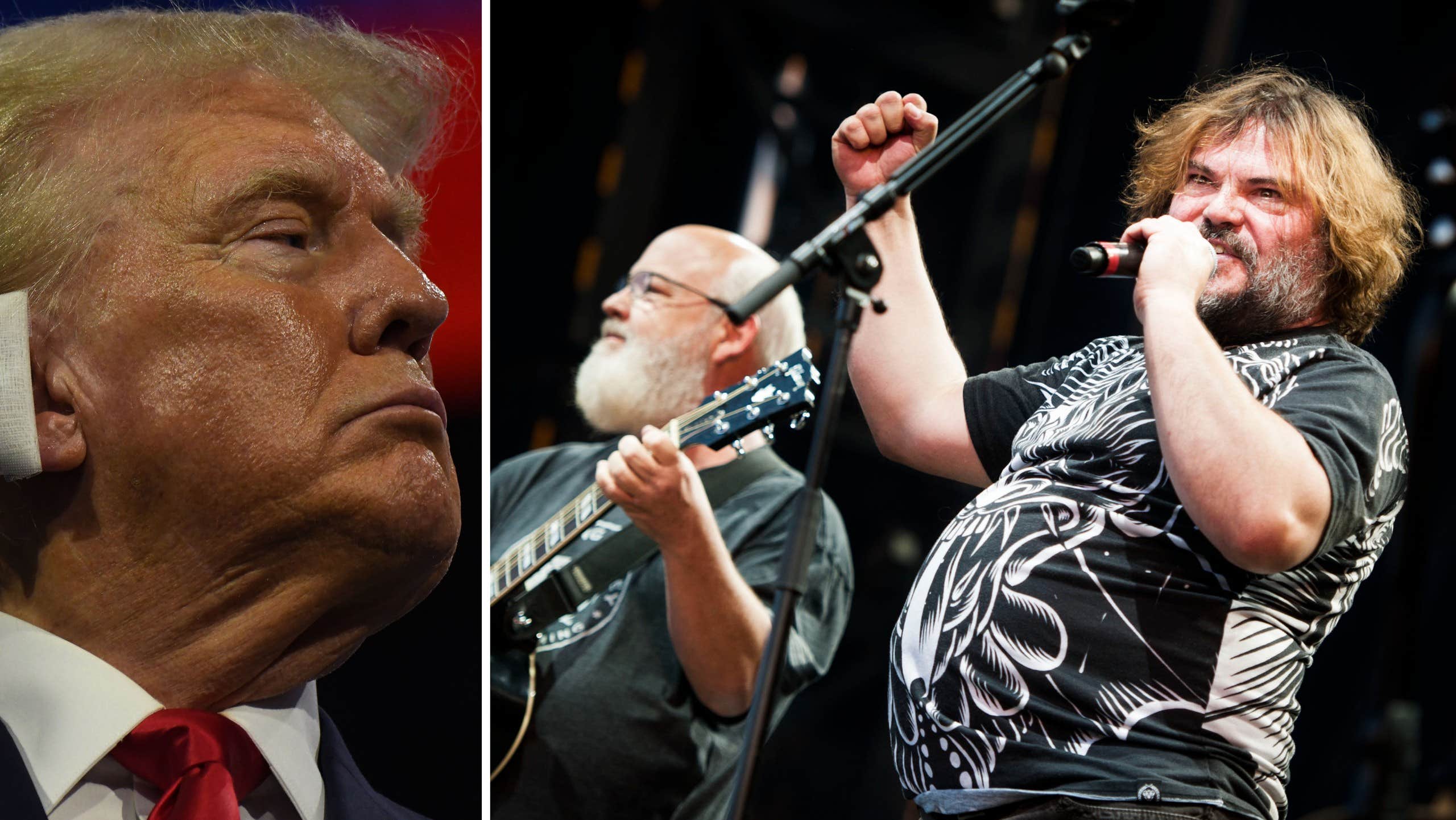 Tenacious D ställer in efter utspel på scenen: ”Missa inte Trump nästa gång” | Nöje