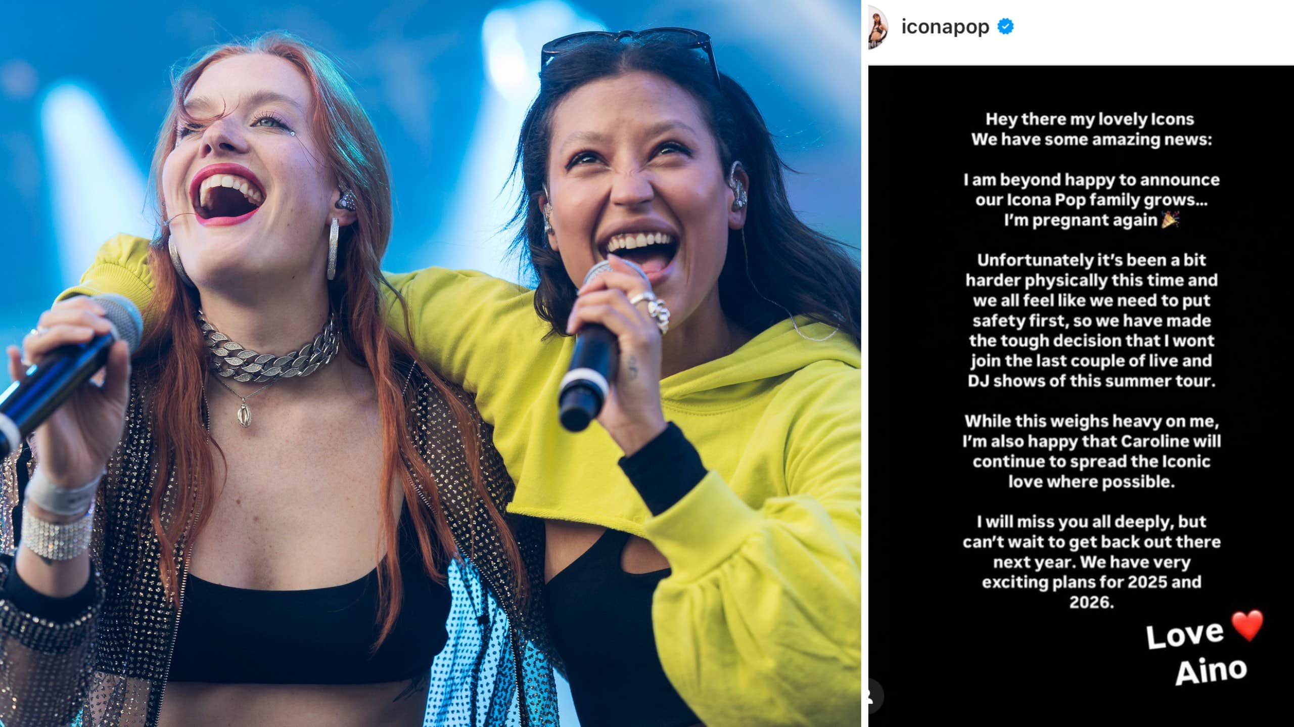 Icona Pop-Aino gravid – tvingas ställa in spelningar | Nöje