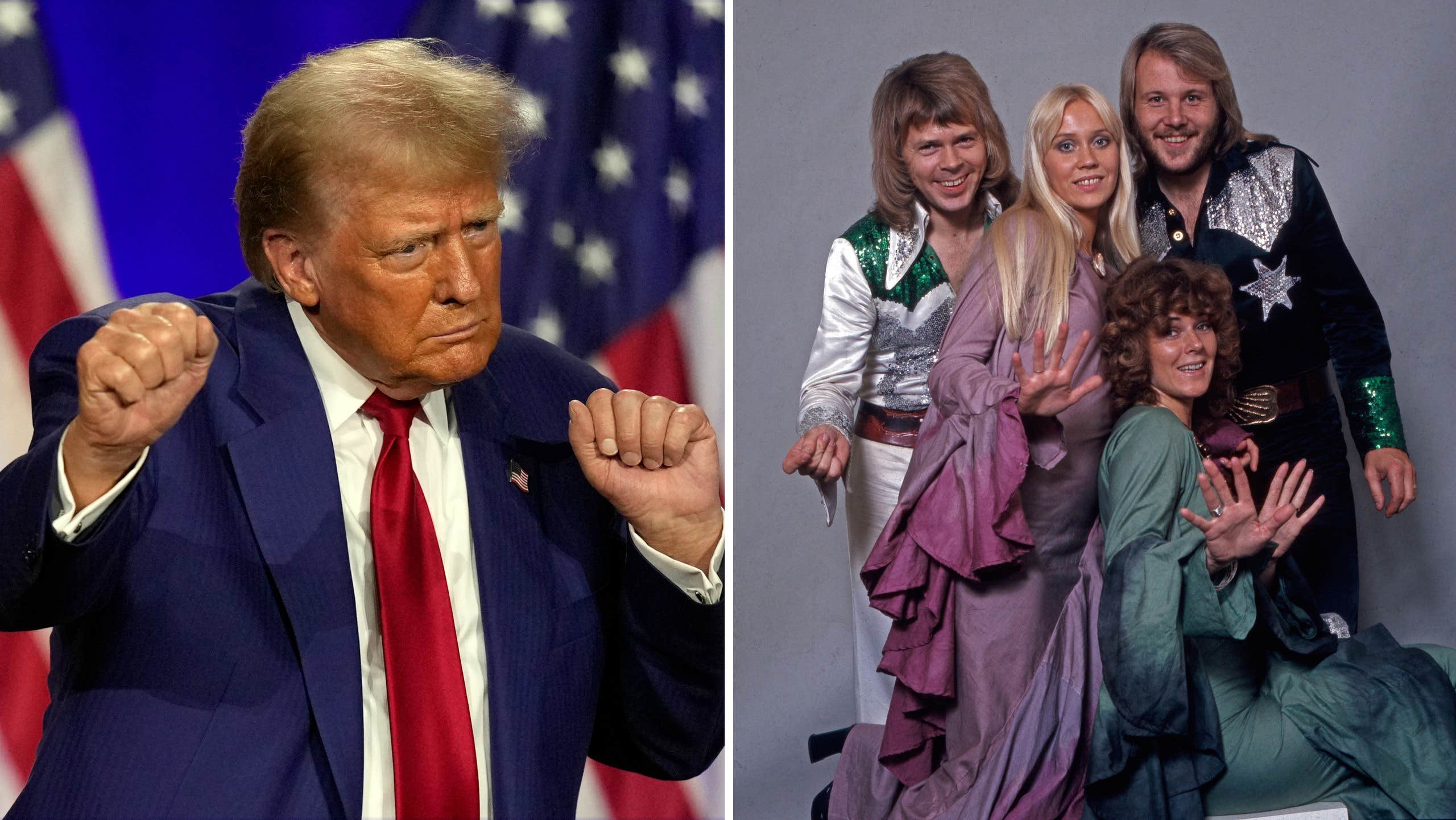 Trumpkampanjen: Hade licens till Abba | Nöje