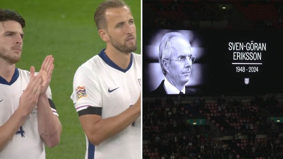 Sven-Göran Eriksson hyllas på Wembley