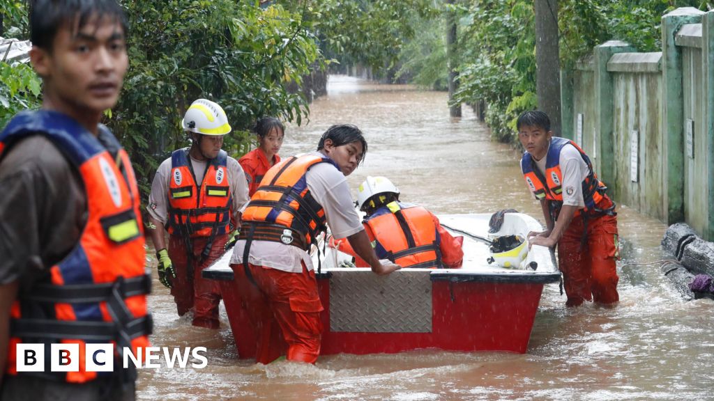 Över 100 döda i Myanmar översvämningar efter att tyfonen Yagi träffat