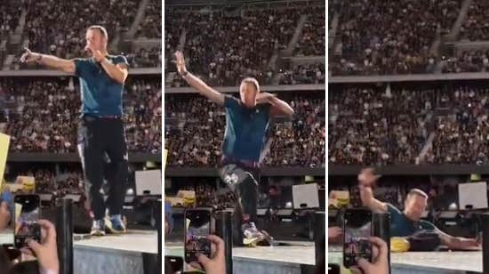 Coldplay-sångaren rasar ner i hålet: ”Inte planerat”